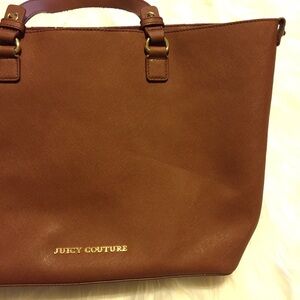 Juicy Couture cowhide leather large tote